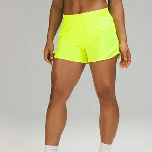 Lululemon Hotty Hot High-Rise Short 4" in Highlight Yellow